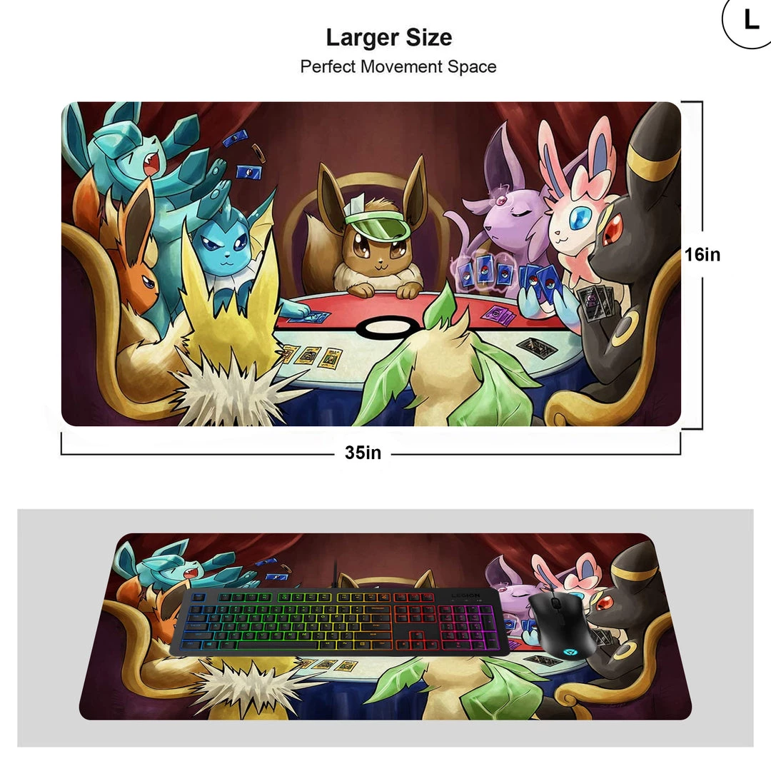 Mily Pokemon Eeveelutions Playing Cards 14 X 24 In Playmat TCG Supplies 4 Mily Pokemon Eeveelutions Playing Cards 14 X 24 In Playmat TCG Supplies