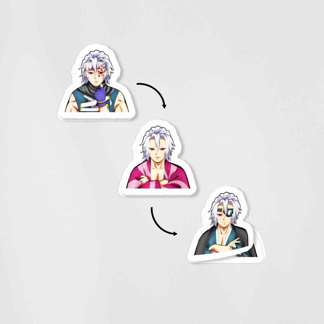 Mily Demon Slayer Tengen Entertainment District Lenticular Sticker 4 Mily Demon Slayer Tengen Entertainment District Lenticular Sticker