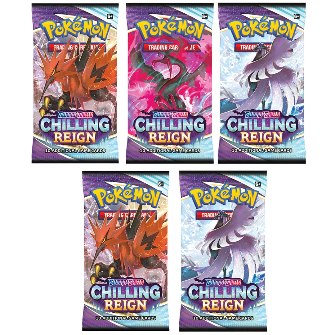 Southern Hobby Pokemon Sword And Shield Chilling Reign Booster Box 4 Southern Hobby Pokemon Sword And Shield Chilling Reign Booster Box