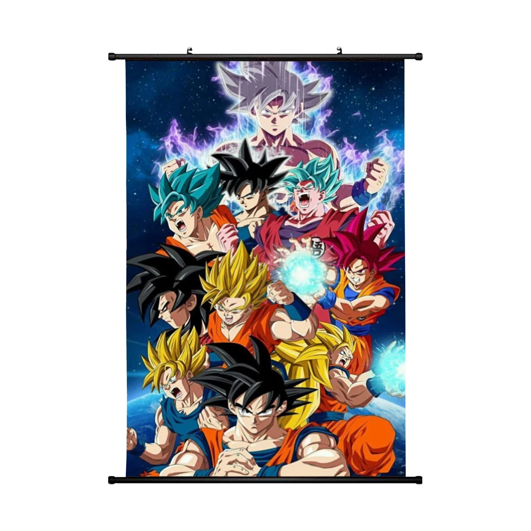 Mily Dragon Ball Goku Forms 23 X 36 Inch Wall Scroll Poster Home Décor 3 Mily Dragon Ball Goku Forms 23 X 36 Inch Wall Scroll Poster Home Décor