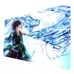 Mily Demon Slayer Tanjiro Water Breathing Playmat TCG Supplies