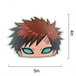 Mily Naruto Shippuden Gaara Peeker Sticker Home Décor