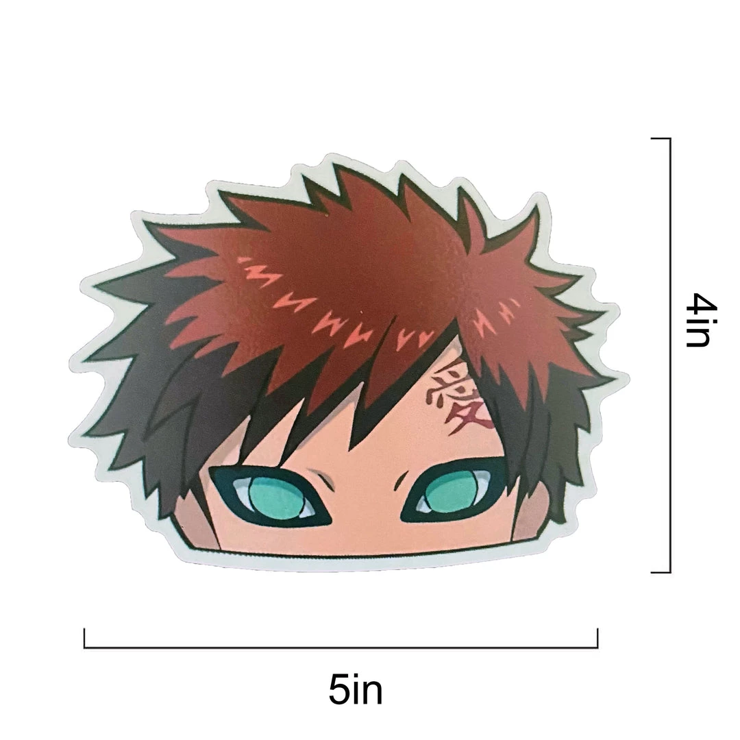 Mily Naruto Shippuden Gaara Peeker Sticker Home Décor 4 Mily Naruto Shippuden Gaara Peeker Sticker Home Décor