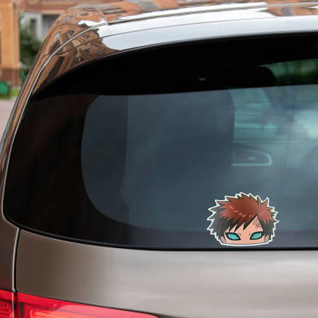 Mily Naruto Shippuden Gaara Peeker Sticker Home Décor 5 Mily Naruto Shippuden Gaara Peeker Sticker Home Décor