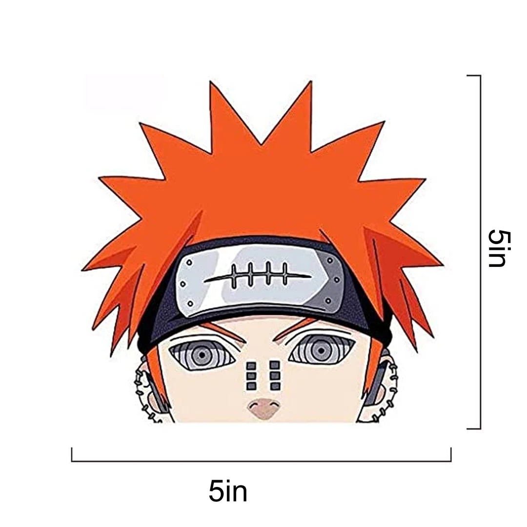 Mily Home Décor Naruto: Shippuden Pain Realistic Peeker Sticker 4 Mily Home Décor Naruto: Shippuden Pain Realistic Peeker Sticker