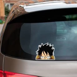 Mily One Piece Luffy Peeker Sticker Home Décor