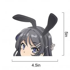 Mily Rascal Does Not Dream Of Bunny Girl Senpai Mai Peeker Sticker Home Décor