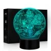 Mily Star Wars Death Star Acrylic LED Lamp Figures
