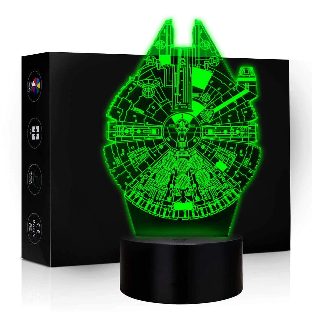 Mily Star Wars Light Freighter Acrylic LED Lamp Figures 3 Mily Star Wars Light Freighter Acrylic LED Lamp Figures