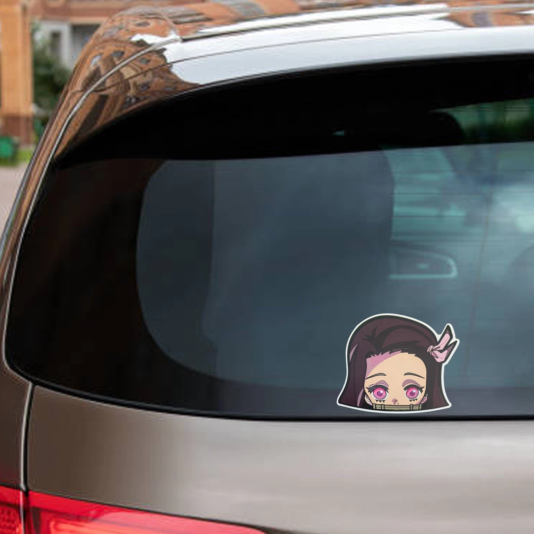 Mily Demon Slayer Nezuko Bamboo Peeker Sticker 5 Mily Demon Slayer Nezuko Bamboo Peeker Sticker