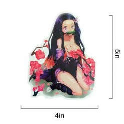 Mily Home Décor Demon Slayer Nezuko Sexy Flowers Sticker