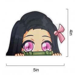 Mily Home Décor Demon Slayer Nezuko Wide-Eyes Peeker Sticker