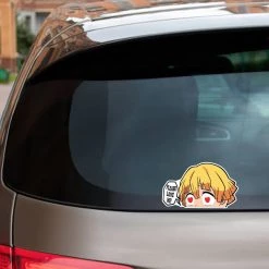 Mily Home Décor Demon Slayer Zenitsu Heart Eyes Peeker Sticker