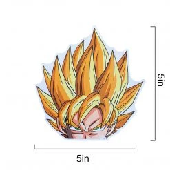 Mily Dragon Ball Super Saiyan Goku Peeker Sticker Home Décor