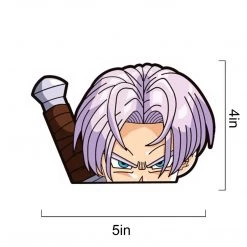 Mily Home Décor Dragon Ball Trunks Peeker Sticker