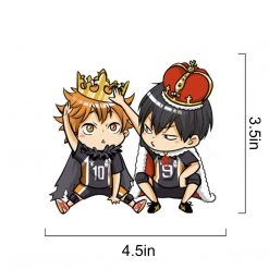 Mily Haikyu Hinata And Kageyama Crown Sticker Home Décor