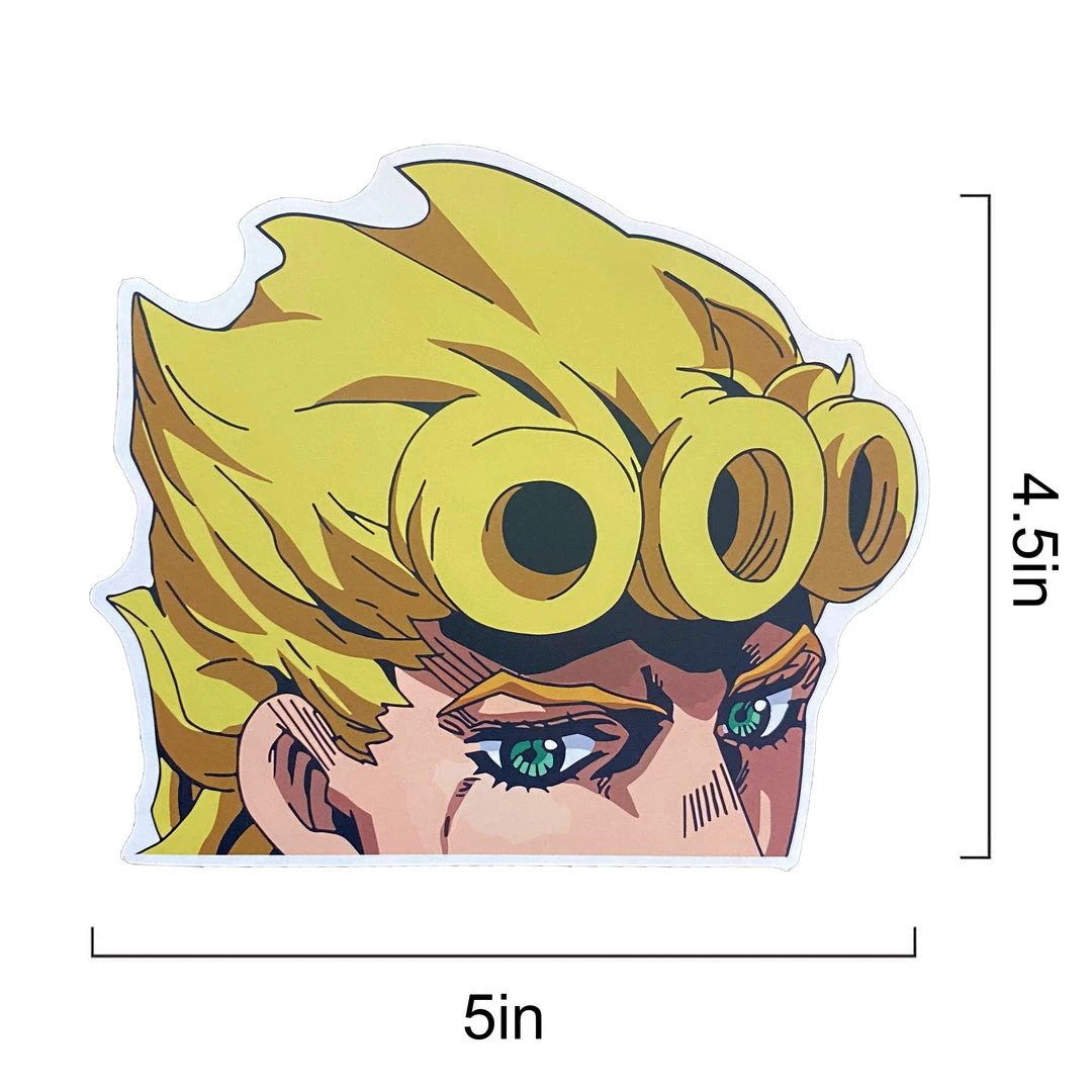Mily Home Décor Jojos Bizarre Adventure Giorno Peeker Sticker 4 Mily Home Décor Jojos Bizarre Adventure Giorno Peeker Sticker