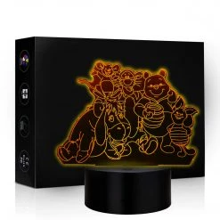 Mily Disney Winnie The Pooh & Friends Acrylic LED Lamp