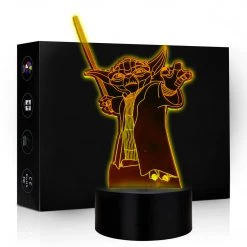 Mily Star Wars Yoda Force Acrylic LED Lamp Figures