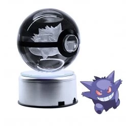 Mily Pokemon Gengar LED Crystal Ball Figures