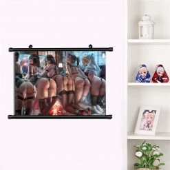 Mily Attack On Titan Ladies Horizontal 35 X 24 Inch Wall Scroll Poster Ver. 2