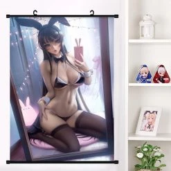 Mily Home Décor Rascal Does Not Dream Of Bunny Girl Senpai Mai Sakurajima Pin Up 23 X 36 Inch Wall Scroll Poster Ver. 2