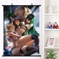Mily My Hero Academia Toga, Uraraka, And Tsuyu 23 X 36 Inch Wall Scroll Poster Ver. 2