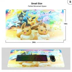 Mily Pokemon Eeveelutions Rainbow 14 X 24 Inch Playmat TCG Supplies