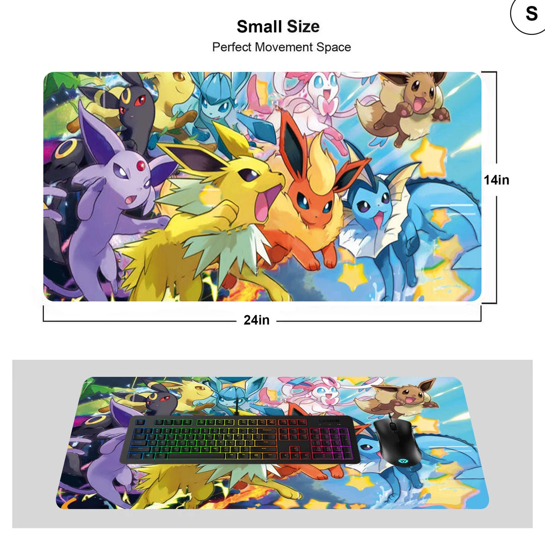 Mily Pokemon Eeveelution Gather 14 X 24 Inch Playmat TCG Supplies 4 Mily Pokemon Eeveelution Gather 14 X 24 Inch Playmat TCG Supplies