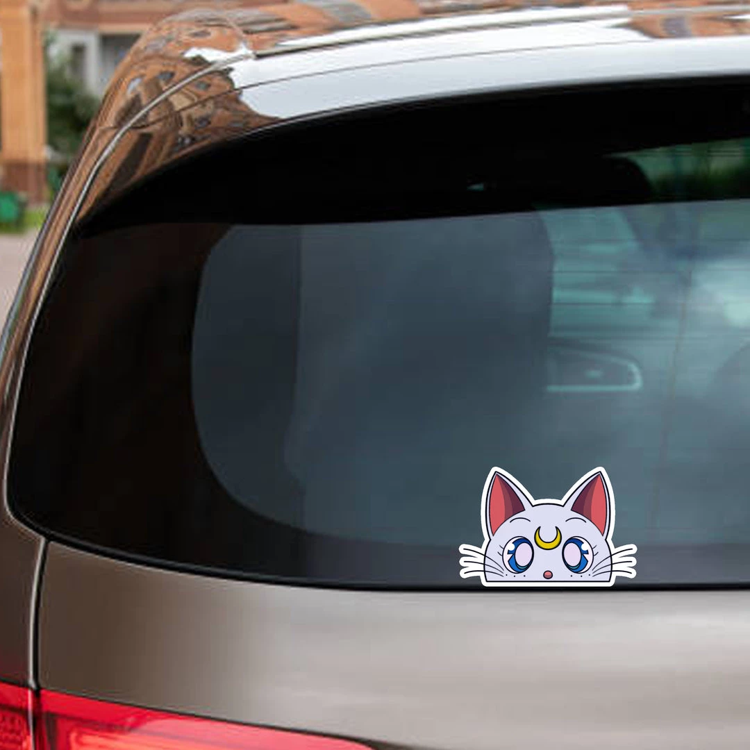 Mily Sailor Moon Artemis Peeker Sticker 5 Mily Sailor Moon Artemis Peeker Sticker