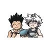 Mily Home Décor Hunter × Hunter Gon And Killua Eating Sticker