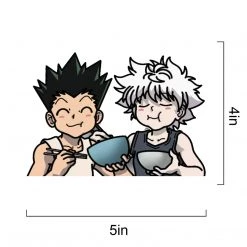 Mily Home Décor Hunter × Hunter Gon And Killua Eating Sticker