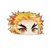 Mily Home Décor Demon Slayer Rengoku Right Peeker Sticker 2 Mily Home Décor Demon Slayer Rengoku Right Peeker Sticker