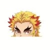 Mily Home Décor Demon Slayer Rengoku Left Peeker Sticker
