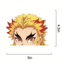 Mily Home Décor Demon Slayer Rengoku Left Peeker Sticker