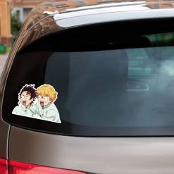 Mily Demon Slayer Tanjiro And Zenitsu Shocked Sticker Home Décor 7 Mily Demon Slayer Tanjiro And Zenitsu Shocked Sticker Home Décor