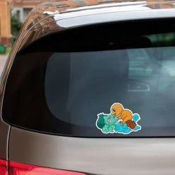 Mily Home Décor Pokemon First Gen Starters Sticker