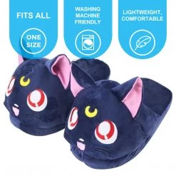Mily Sailor Moon Luna Slippers Apparel