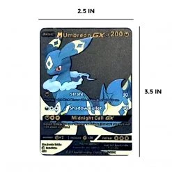 Mily Pokemon Umbreon GX Metal Card TCG