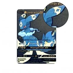 Mily Pokemon Umbreon GX Metal Card TCG