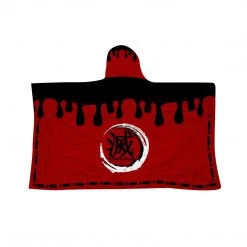 Mily Demon Slayer Doma Red And Black Throw Poncho Lifestyle