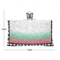 Mily Demon Slayer Shinobu Throw Poncho