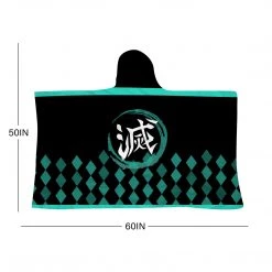 Mily Demon Slayer Muichiro Throw Poncho Lifestyle