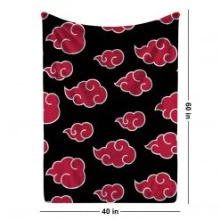 Mily Naruto: Shippuden Akatsuki Cloud AOP Throw Blanket Lifestyle