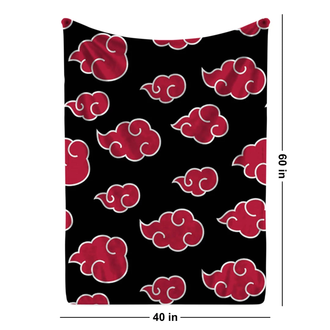 Mily Naruto: Shippuden Akatsuki Cloud AOP Throw Blanket Lifestyle 4 Mily Naruto: Shippuden Akatsuki Cloud AOP Throw Blanket Lifestyle