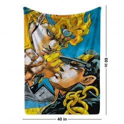 Mily JoJos Bizarre Adventure: Stardust Crusaders Dio VS Jotaro Throw Blanket Lifestyle
