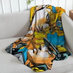 Mily JoJos Bizarre Adventure: Stardust Crusaders Dio VS Jotaro Throw Blanket Lifestyle