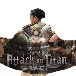 Mily Attack On Titan Season 3 Throw Blanket Lifestyle