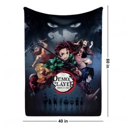 Mily Demon Slayer Anime Promo Throw Blanket