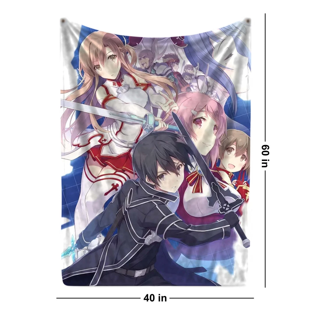 Mily Lifestyle Sword Art Online Throw Blanket 5 Mily Lifestyle Sword Art Online Throw Blanket